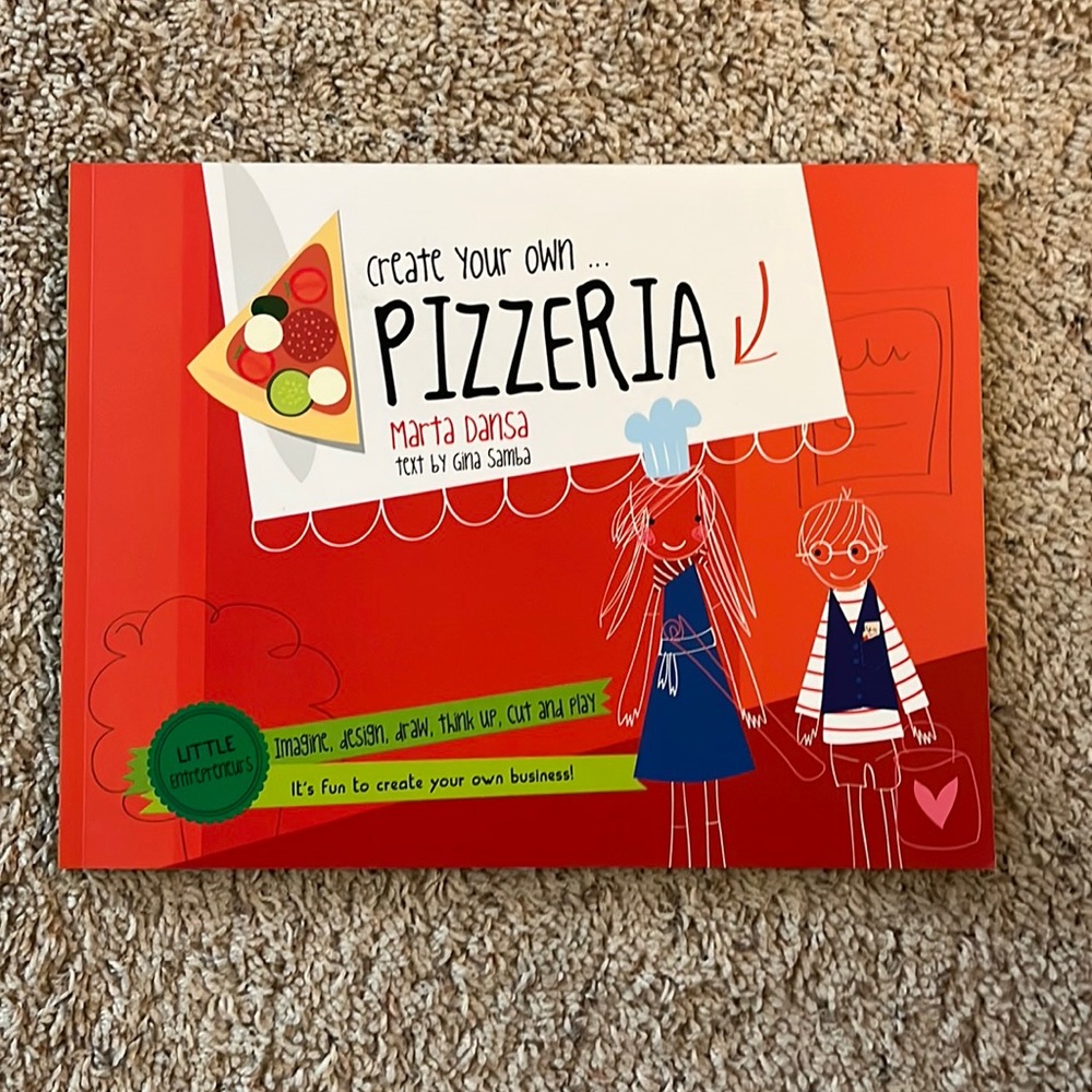 Kane Miller Create Your Own Pizzaria Paperback Activity Workbook